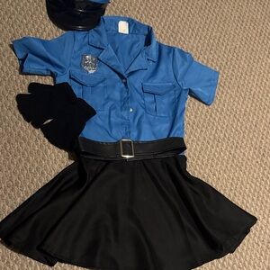 Kids Police Officer Costume - Blue and Black